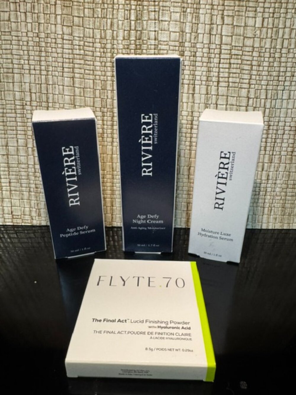 Rivière Night Cream + Peptide Serum + Hydration Serum & Flyte.70 Lucid Powder